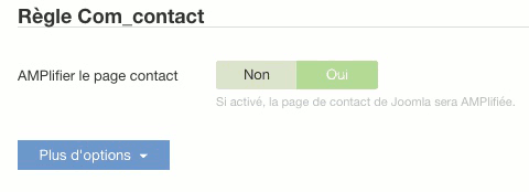 Activation du formulaire de contacts Joomla! dans wbAmp