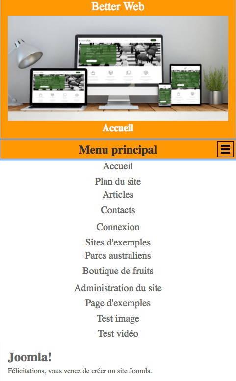 Menu accordéon déroulé avec le plugin JAmp