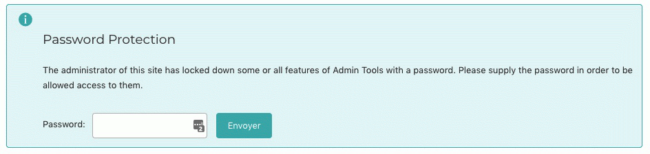 Admin Tools Pro - protection de l'administration