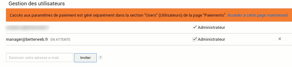 liste utilisateurs adsense