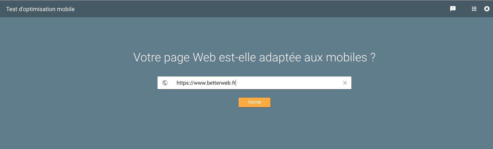 Site Joomla pour mobile